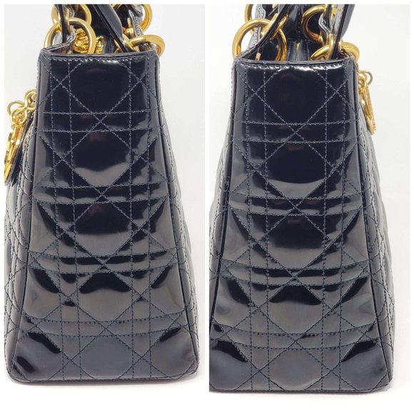 CHRISTIAN DIOR LADY DIOR MEDIUM SHOULDER HAND BAG - Picture 5 of 16